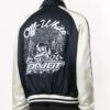 Double Sided Back Embroidered Jacket Navy Blue