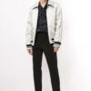Double Sided Back Embroidered Jacket Navy Blue
