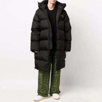 Down-feather Mid-length Coat “Black”