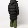 Down-feather Mid-length Coat “Black”