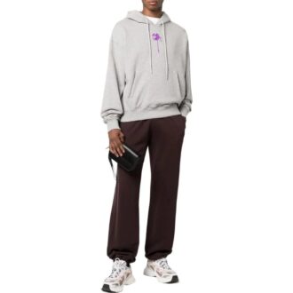 Dripped OW Logo Over Hoodie “Grey”