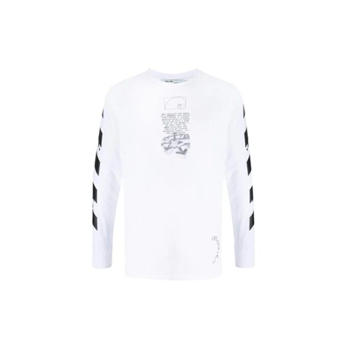 Dripping Arrows Logo Printing Men White