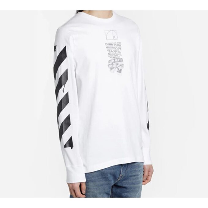 Dripping Arrows Logo Printing Men White