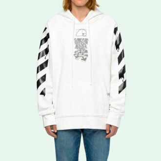 Dripping Arrows Print Hooded Sweatshirt