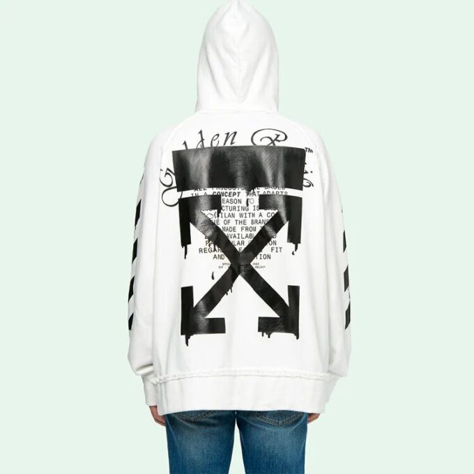 Dripping Arrows Print Hooded Sweatshirt