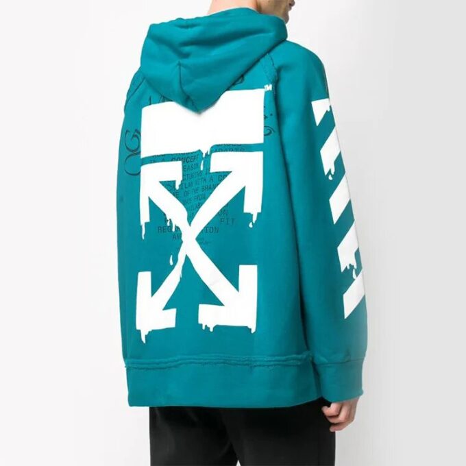 Drop of Water Arrow Hooded Sweater Men’ s Ocean Blue