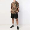 Elastic Waistband Logo Printing Shorts Version Black