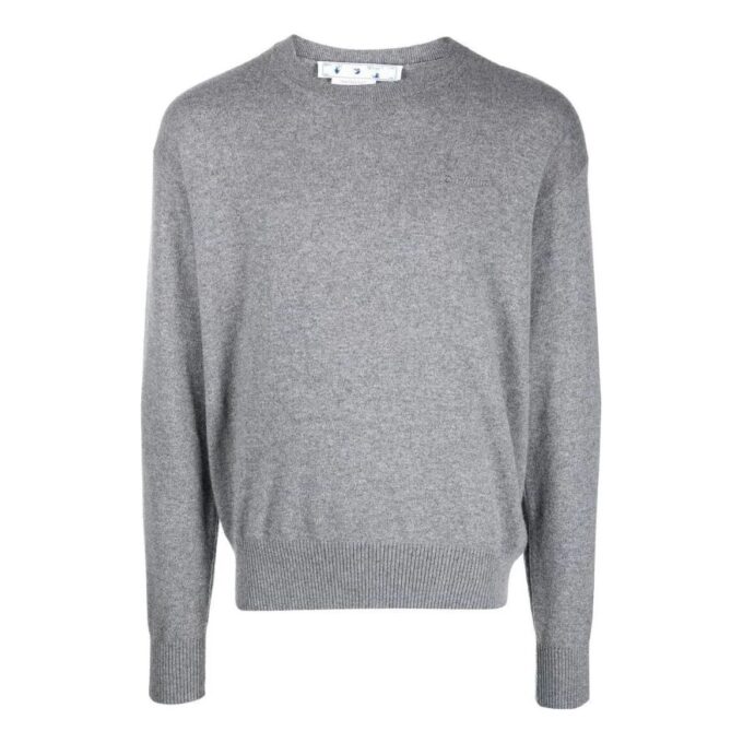 Embroidered Logo Crew Neck Jumper