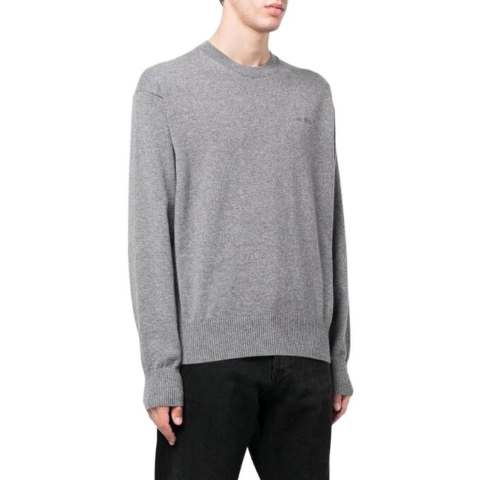 Embroidered Logo Crew Neck Jumper