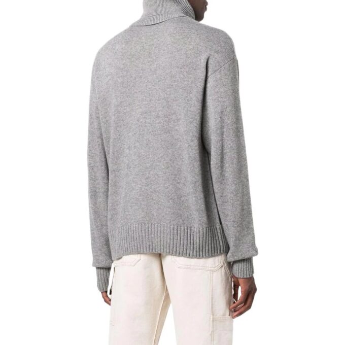 Embroidered-Logo Roll Neck Jumper