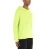 Embroidery Arrow Kangaroo Pocket Hooded Pullover Men Green