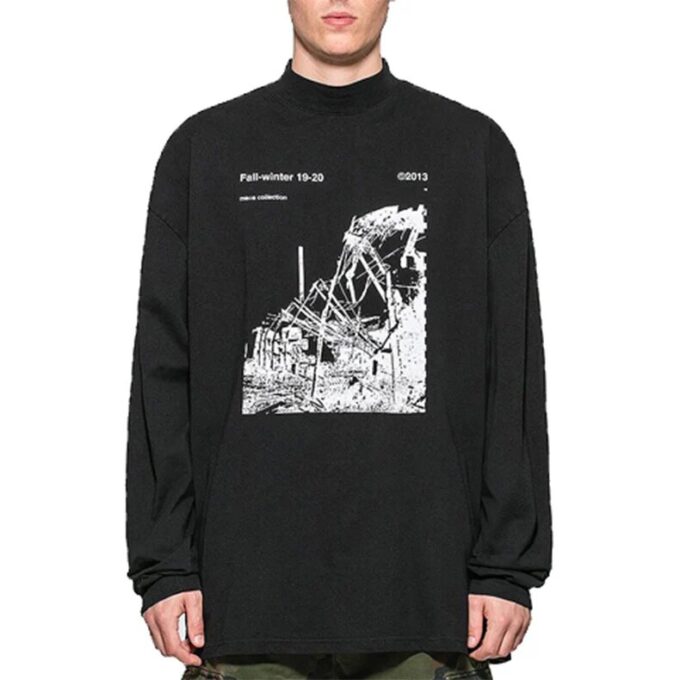 Factory Mock Neck T-Shirt “Black”