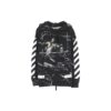 Fashion Printing Pullover Men Black