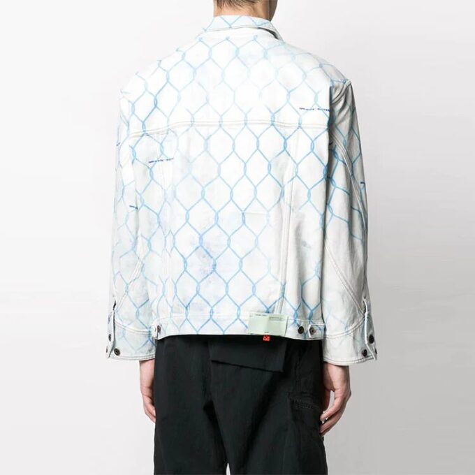 Fence Classic Denim Jacket Loose Fit Light Blue