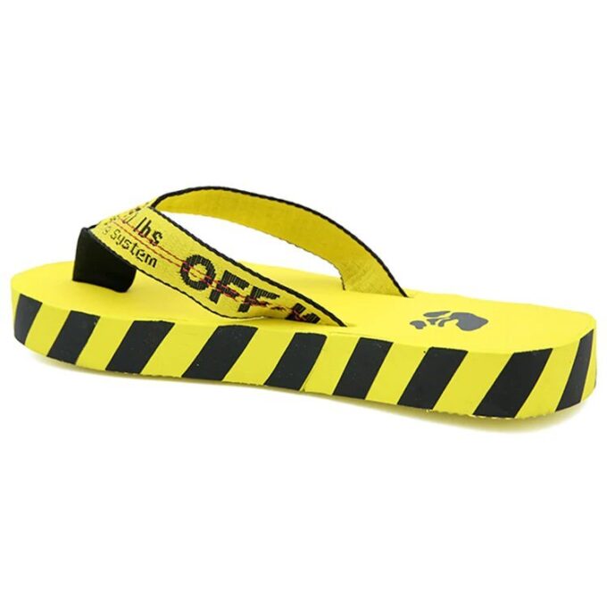 Flip Flops “Graphic Print – Yellow”
