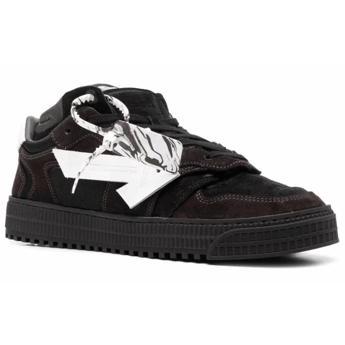 Floating Arrow Low-Top Sneakers “Black White”