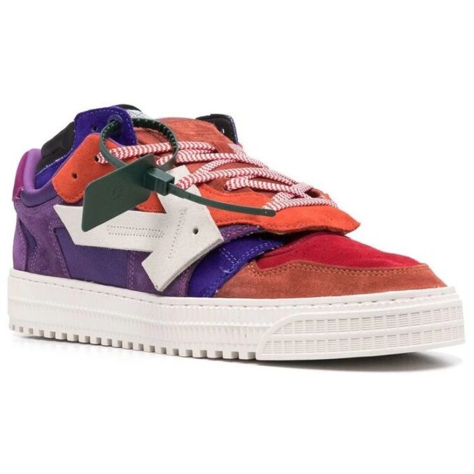Floating Arrow Low-Top Sneakers “Purple Orange White”