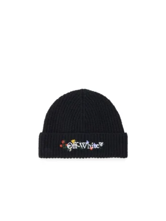Floral Embroidered Beanie