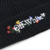 Floral Embroidered Beanie