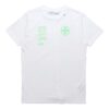Fluorescence Alphabet Printing Short Sleeve White