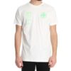 Fluorescence Alphabet Printing Short Sleeve White