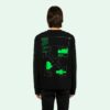 Fluorescence Arrows Sketch Mens Logo Sweater