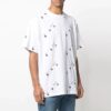 Full Print Alphabet Logo Round Neck Short Sleeve White