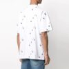 Full Print Alphabet Logo Round Neck Short Sleeve White