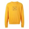 Funny Logo Printing Pullover Yellow