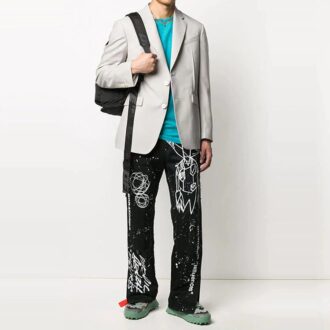 Futura Crossover Printing Casual Pants Black