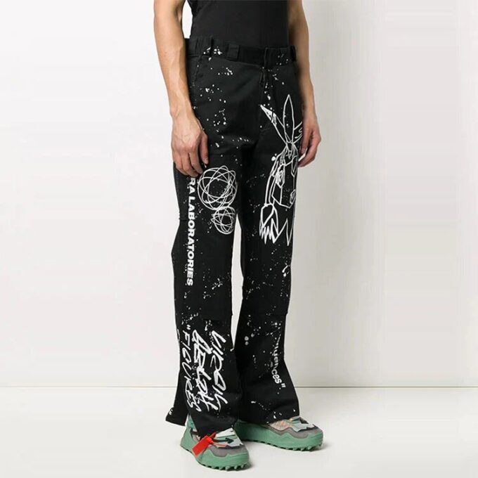 Futura Crossover Printing Casual Pants Black