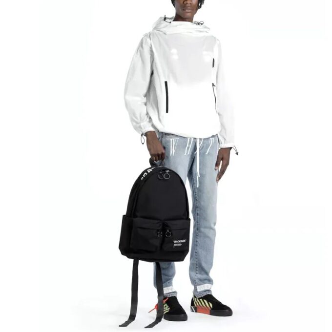 FW19 Black Quote Backpack Black