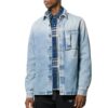 FW19 Doodle Denim Shirt Men Blue