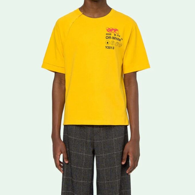 FW19 Industrial Y013 Recon Short-Sleeve Tee Men Yellow