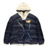 FW19 Scaffolding Zipped Puffer Arrow Jacket Men Blue