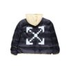 FW19 Scaffolding Zipped Puffer Arrow Jacket Men Blue