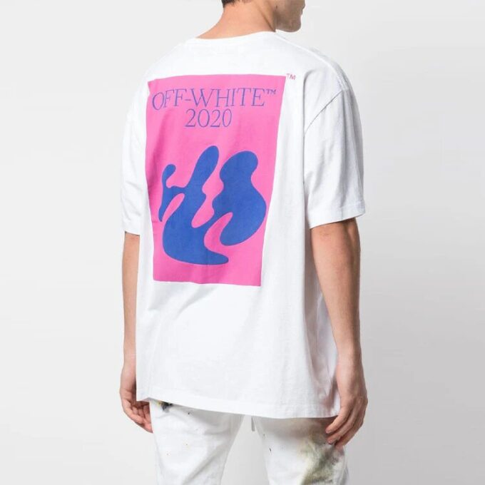 FW19 Shape Of Oversized Printing Short-Sleeve Tee Men White