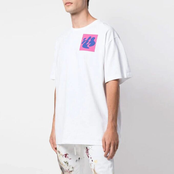 FW19 Shape Of Oversized Printing Short-Sleeve Tee Men White