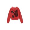 FW19 Splitted Arrows Oversized Graffiti Hooded Fleece Men Red