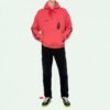 FW19 Splitted Arrows Oversized Graffiti Hooded Fleece Men Red