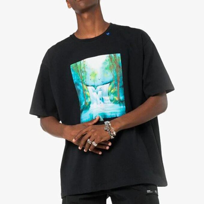 FW19 Waterfall S/S Over TeeBlack Multicolor