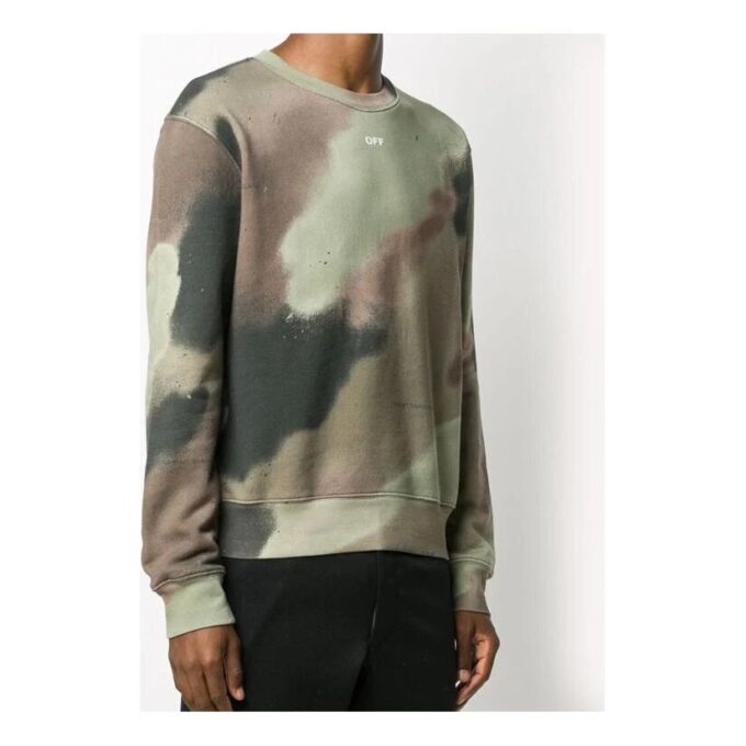 FW20 Arrows Logo Printing Pullover Men Camo/Green
