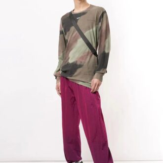 FW20 Arrows Printing Camo Long Sleeve Men Green