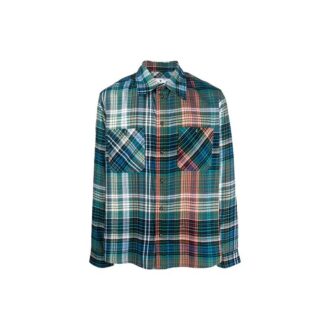 FW20 Arrows Printing Long-sleeved Shirt Men Green