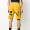 FW20 Arrows Printing Sports Shorts Men Yellow