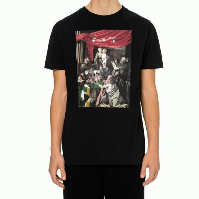 FW20 Caravag Painting Short Sleeve Slim
