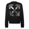 FW20 Caravaggio Angel Printing Sweater Men Black