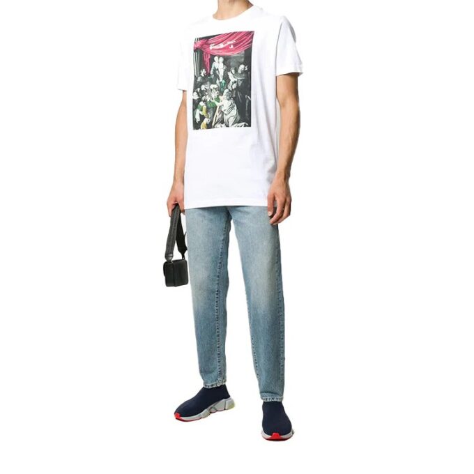 FW20 Caravaggio Printed Men White