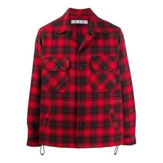FW20 Cotton Arrows Printing Jacket Men Red