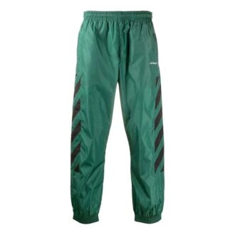 Fw20 Diagonal Stripes Embroidery Mens Sweatpants